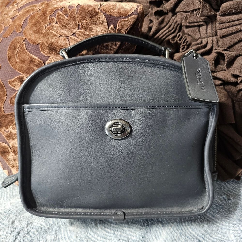 Coach Lunchbox Satchel Crossbody Purse with Top Handle, Vintage Archive Revival
